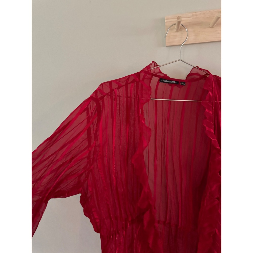 Vintage/Y2K Notations crinkle fairy style  top - Picture 3 of 4
